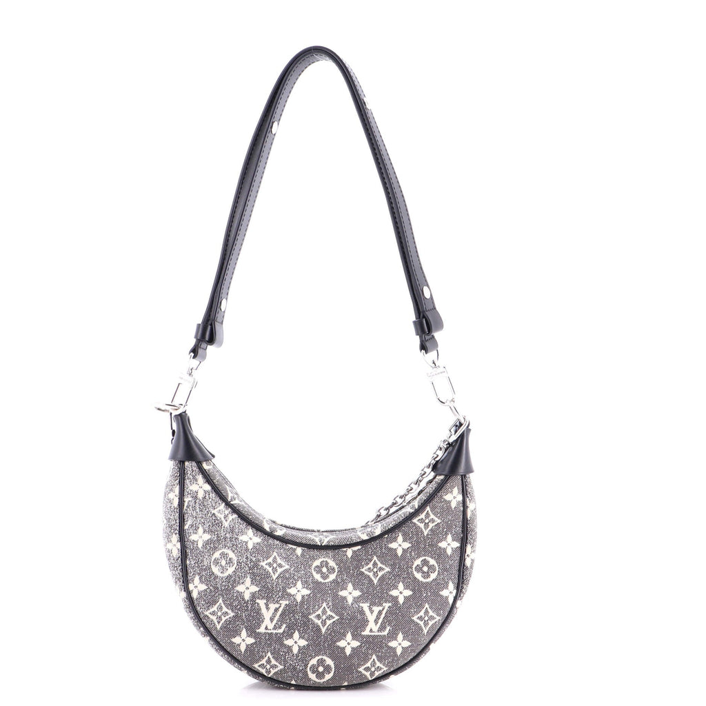 Loop Handbag Monogram Jacquard Denim