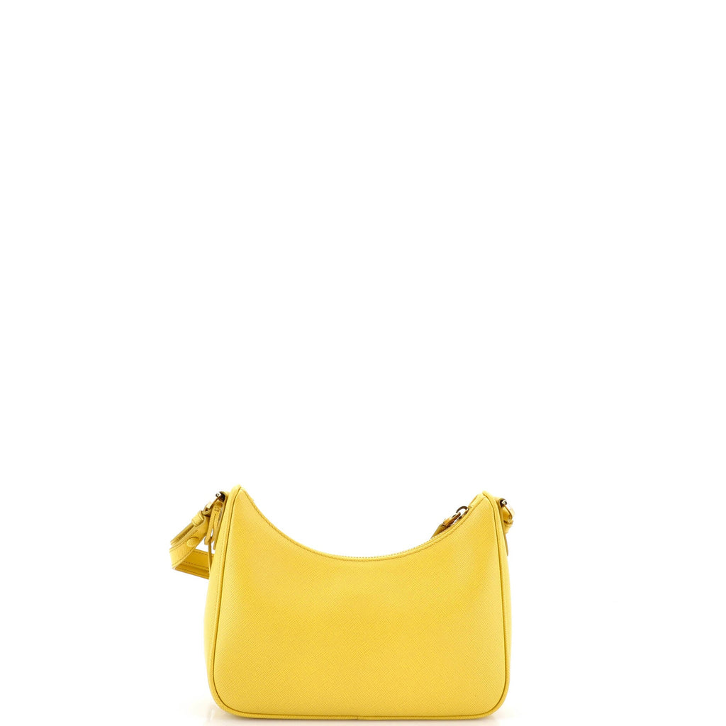 Re-Edition Hobo Saffiano Leather Mini