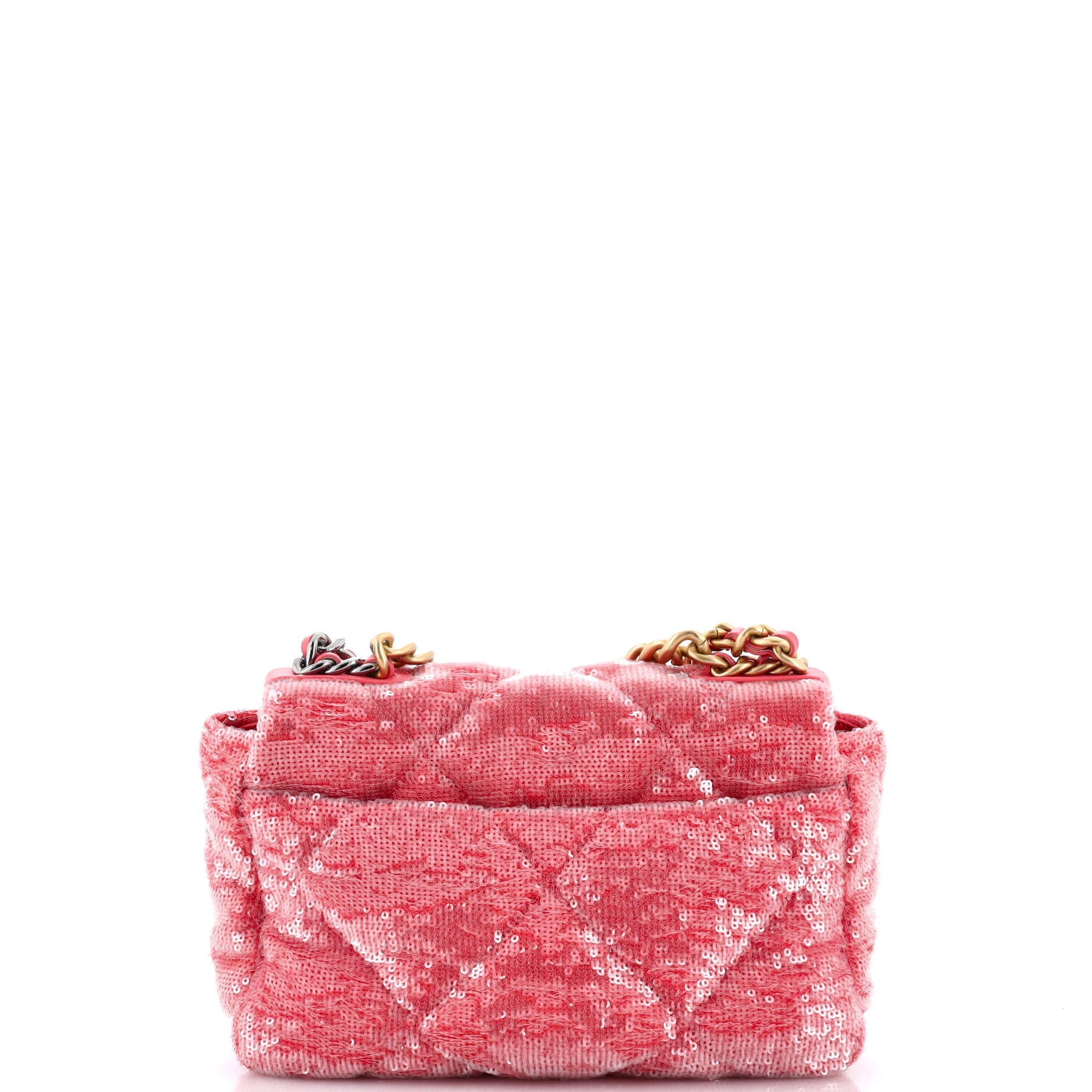 19 Flap Bag Quilted Sequins Medium