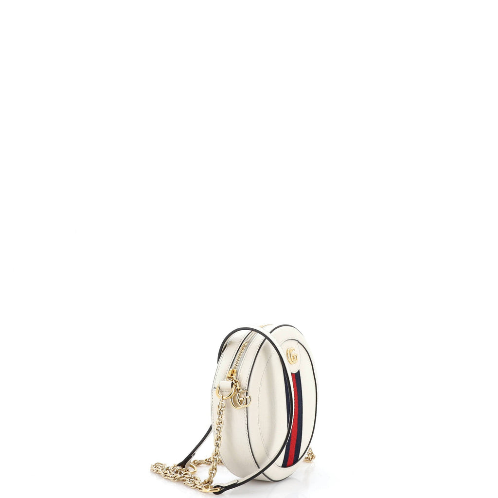 Ophidia Round Shoulder Bag Leather Mini