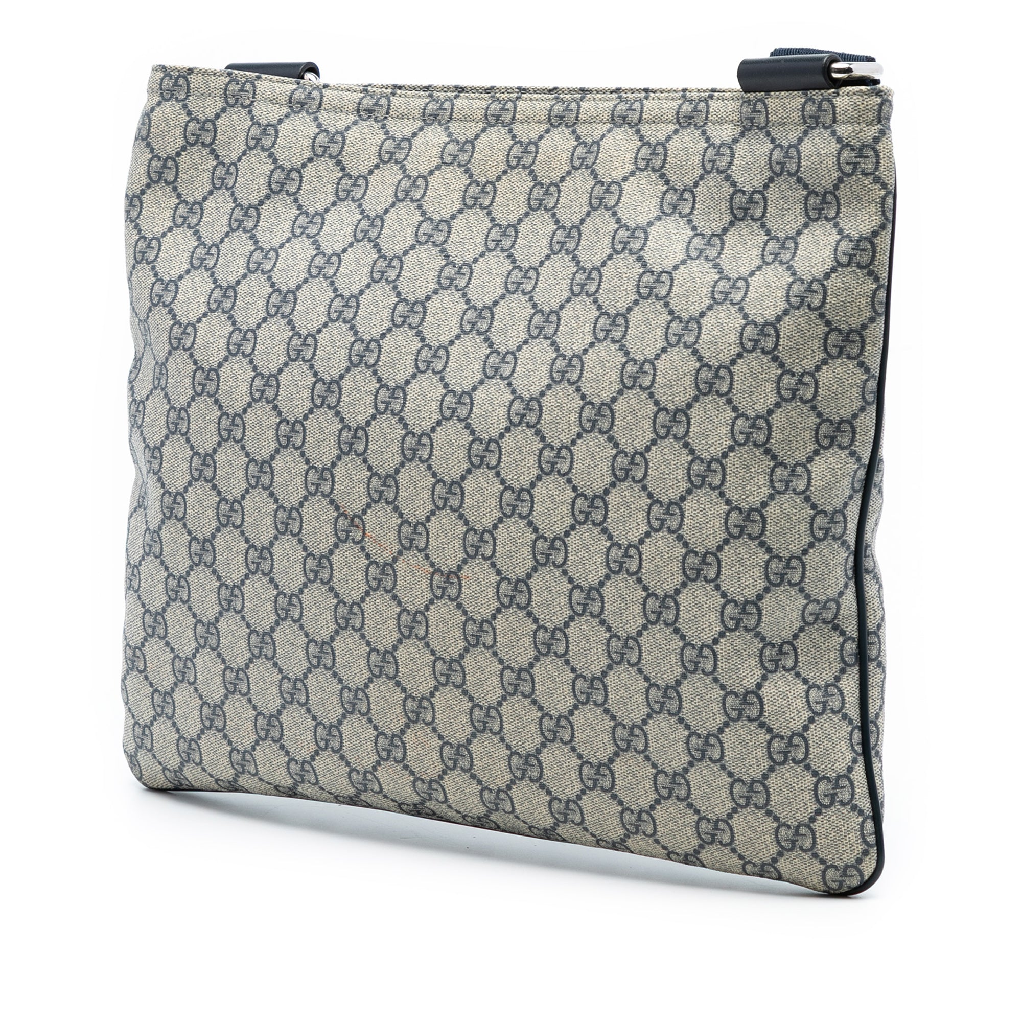 Zip Top Messenger Bag GG Coated Canvas Large