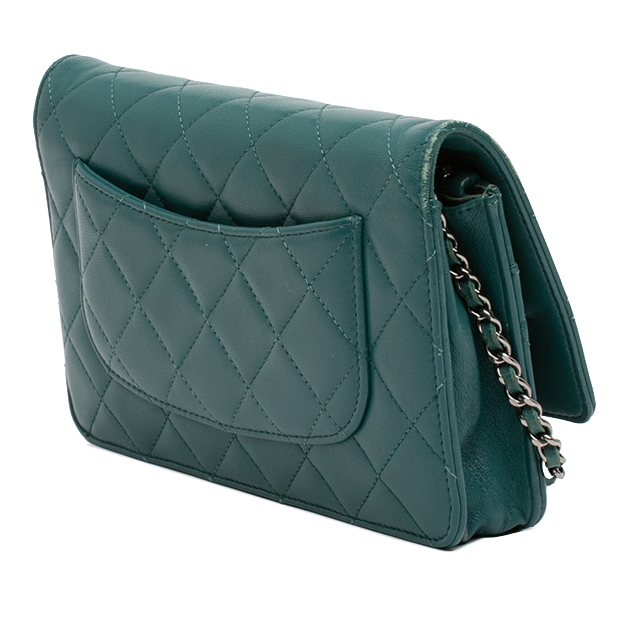 Wallet on Chain Quilted Lambskin