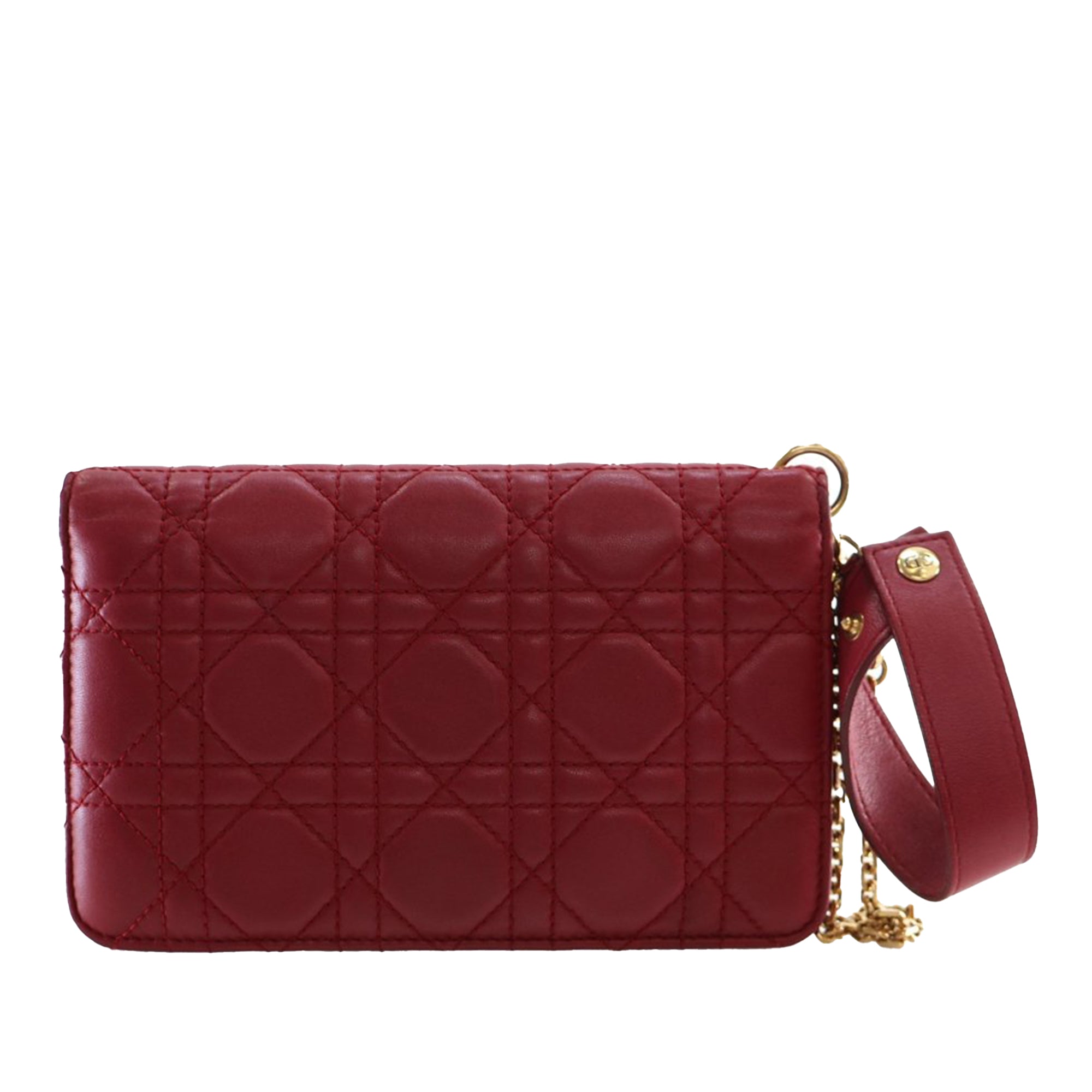 Dioraddict Wallet on Chain Cannage Quilt Lambskin