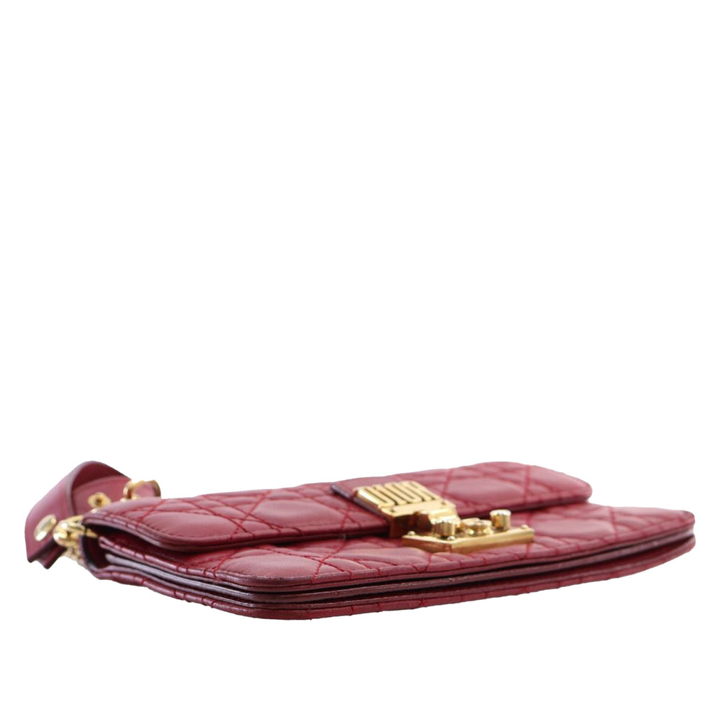 Dioraddict Wallet on Chain Cannage Quilt Lambskin