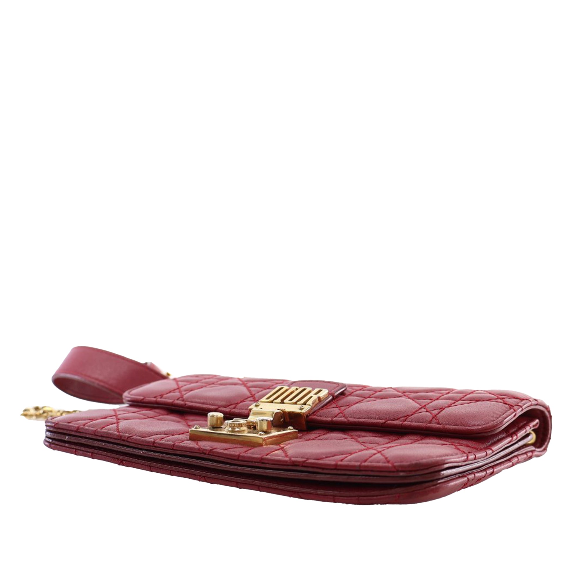 Dioraddict Wallet on Chain Cannage Quilt Lambskin
