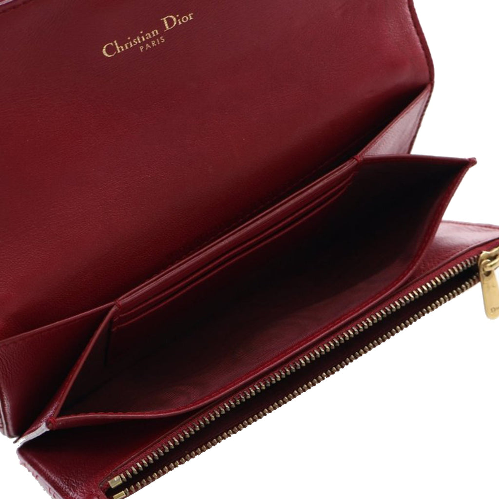 Dioraddict Wallet on Chain Cannage Quilt Lambskin