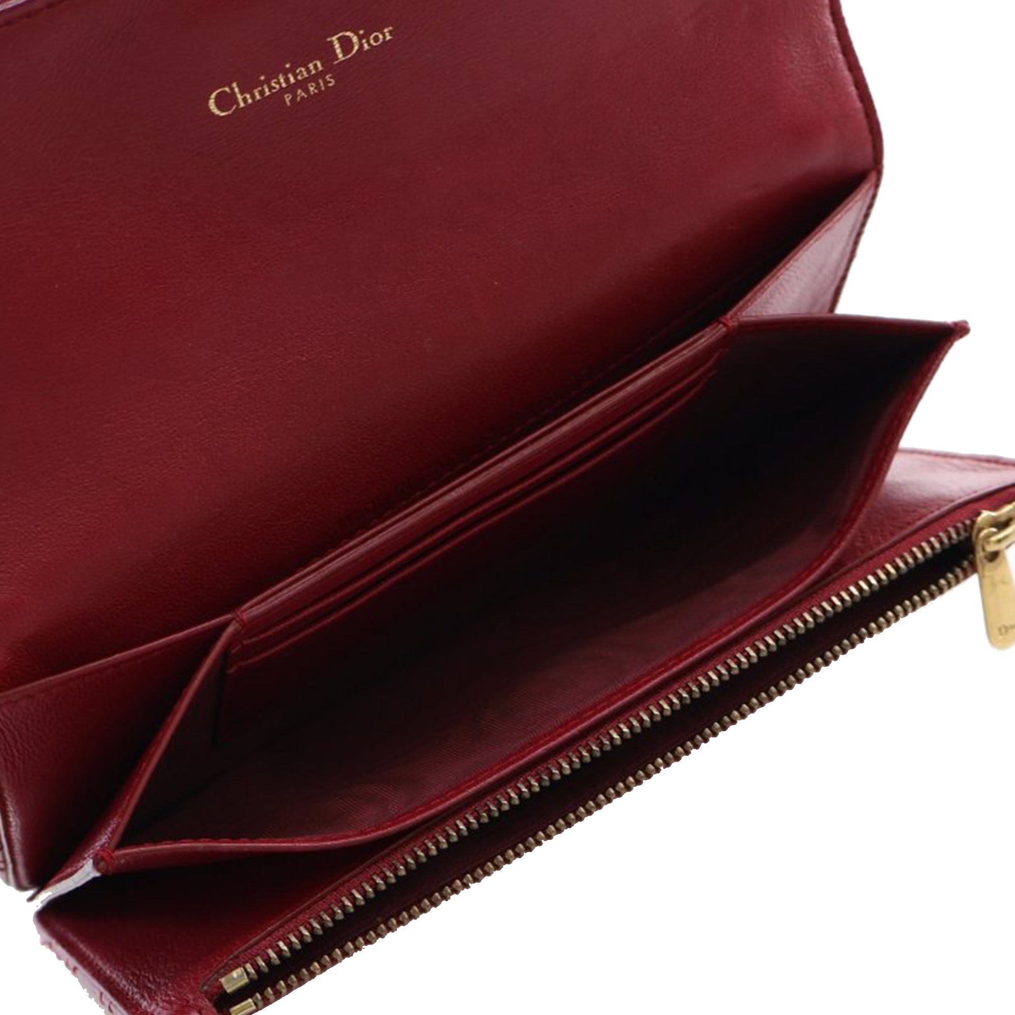 Dioraddict Wallet on Chain Cannage Quilt Lambskin