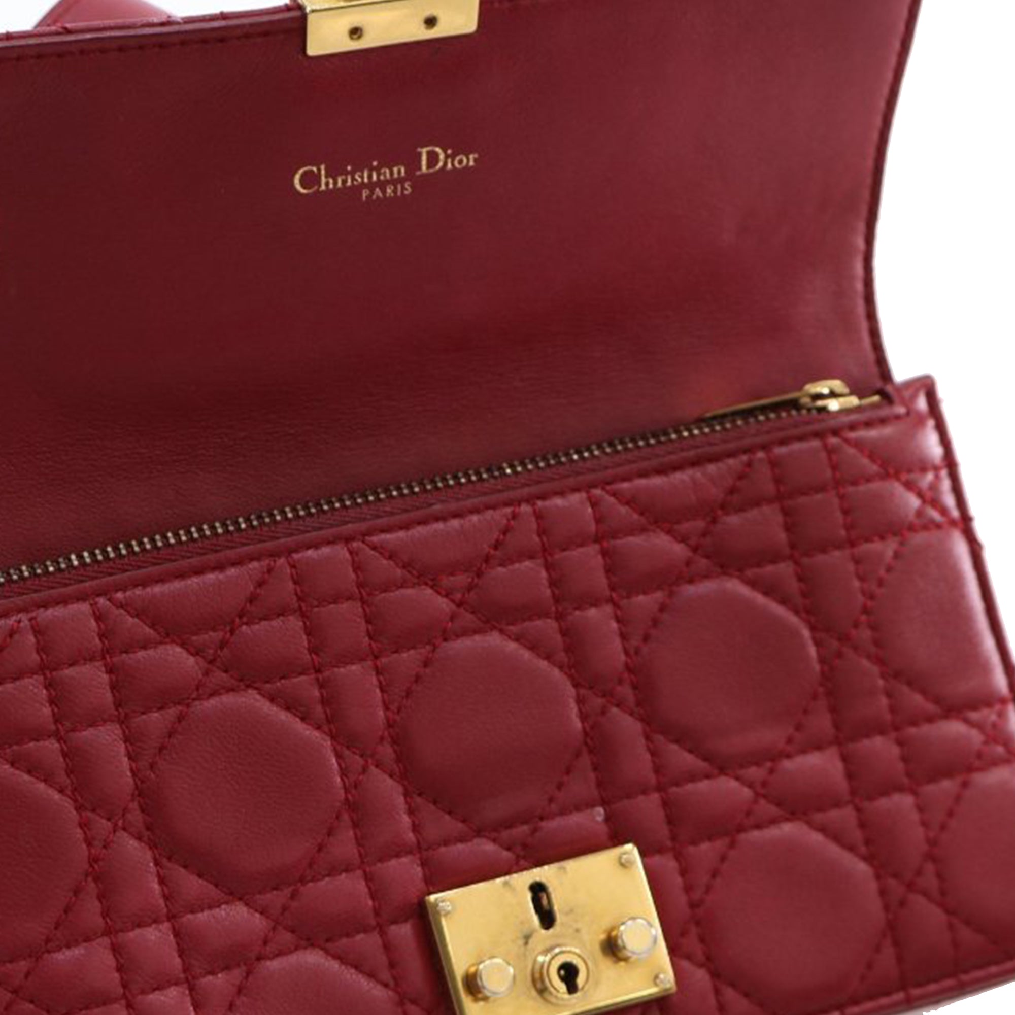 Dioraddict Wallet on Chain Cannage Quilt Lambskin