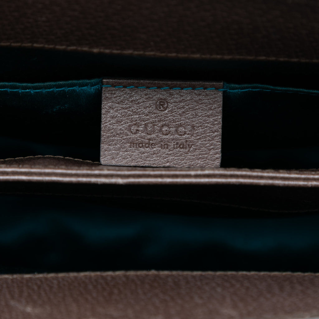 Ophidia Chain Shoulder Bag GG Coated Canvas Small