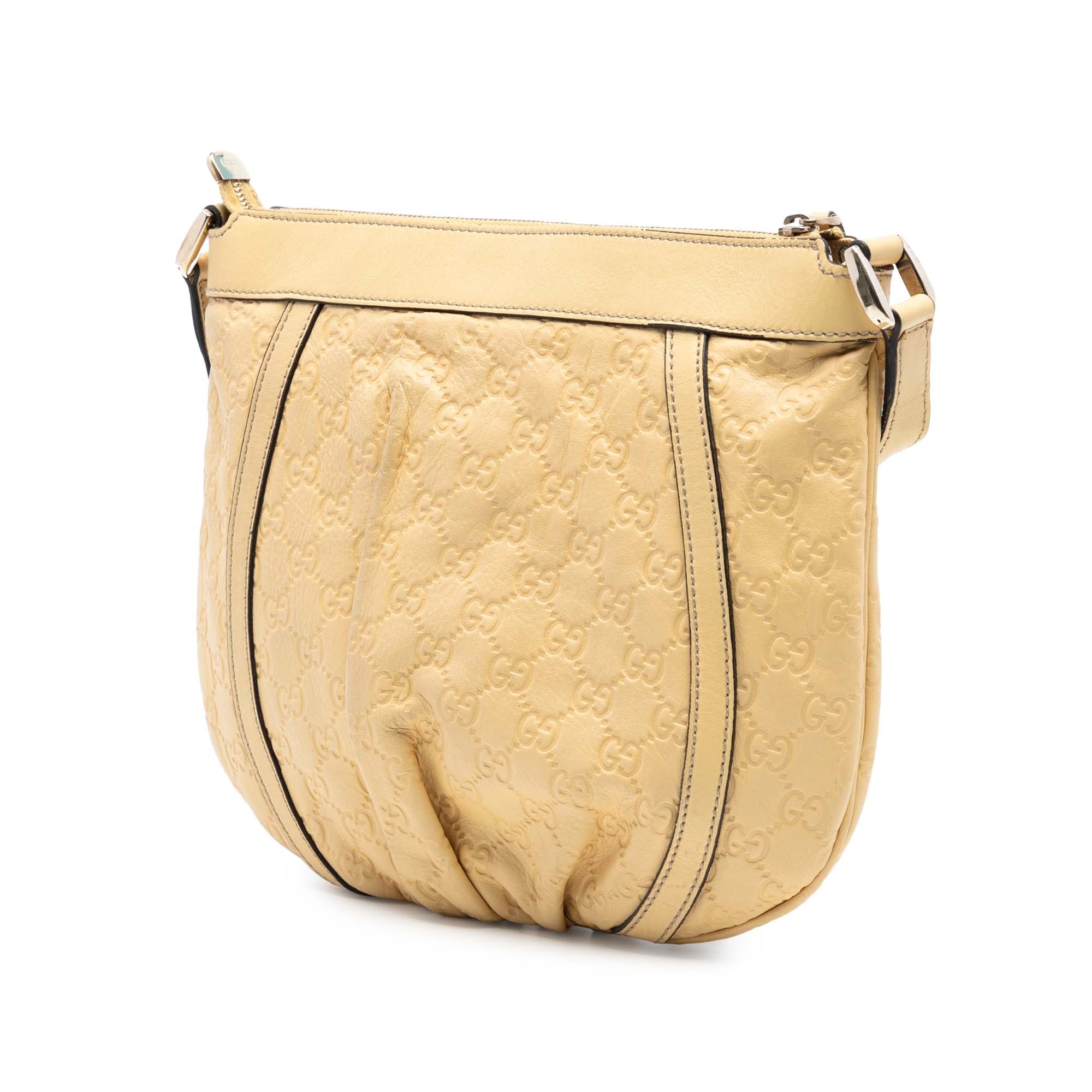 D Ring Messenger Bag Guccissima Leather Small