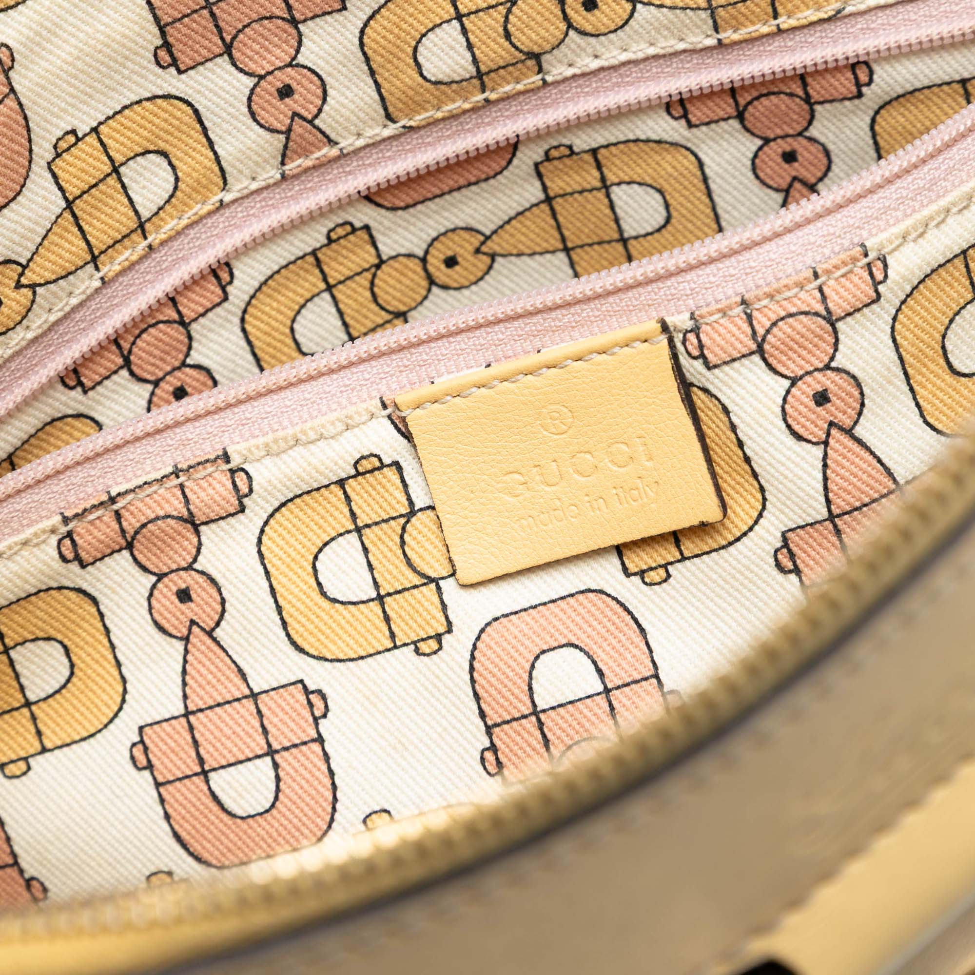 D Ring Messenger Bag Guccissima Leather Small