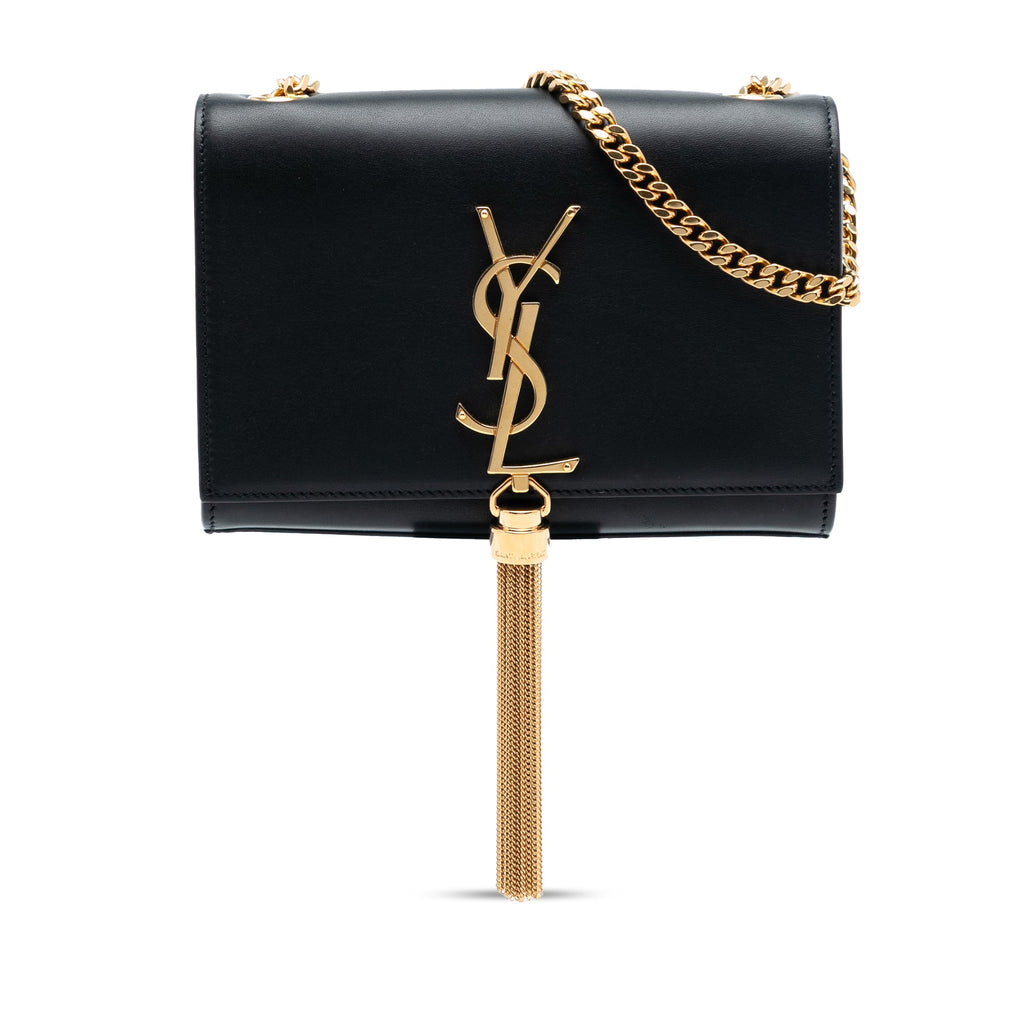 Classic Monogram Tassel Crossbody Bag Leather Small