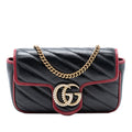 GG Marmont Flap Bag Diagonal Quilted Leather Super Mini