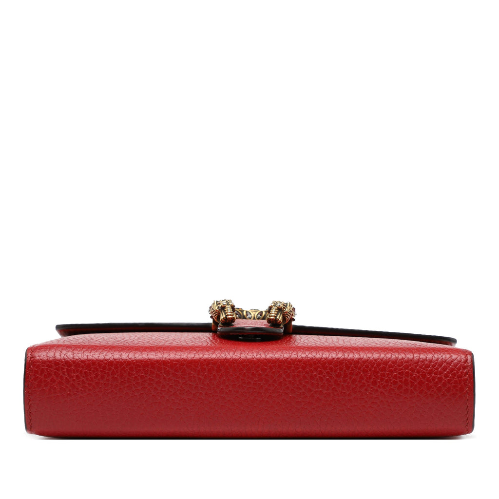 Dionysus Chain Wallet Leather with Embellished Detail Small