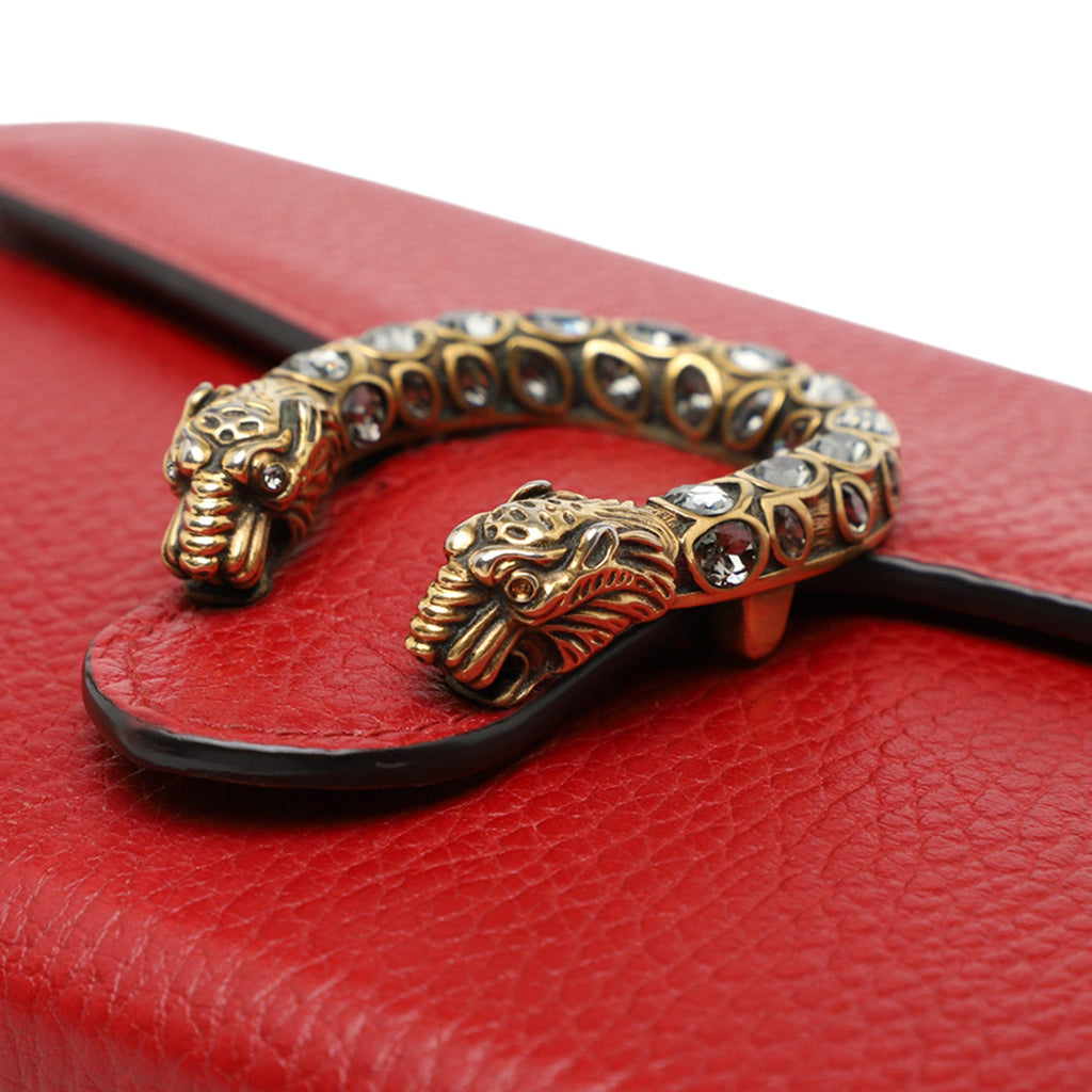 Dionysus Chain Wallet Leather with Embellished Detail Small