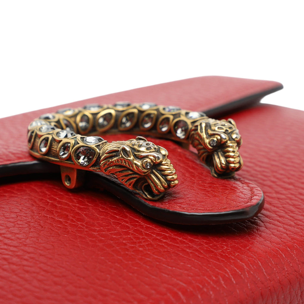 Dionysus Chain Wallet Leather with Embellished Detail Small