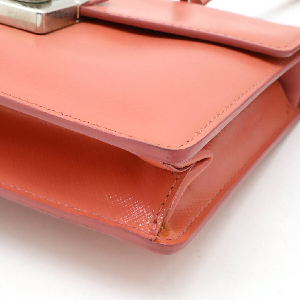 Convertible Sound Bag Vernice Saffiano Leather Mini