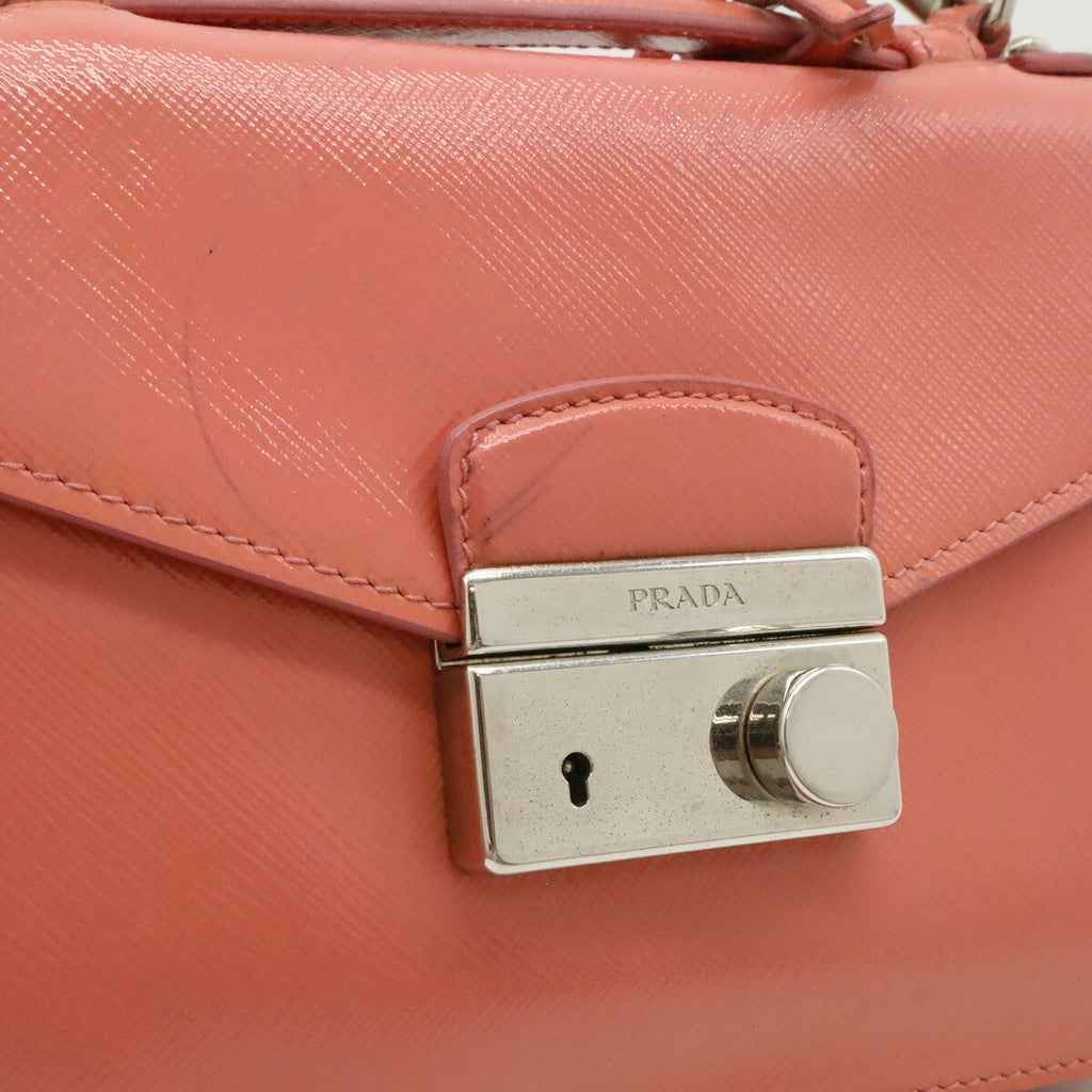Convertible Sound Bag Vernice Saffiano Leather Mini