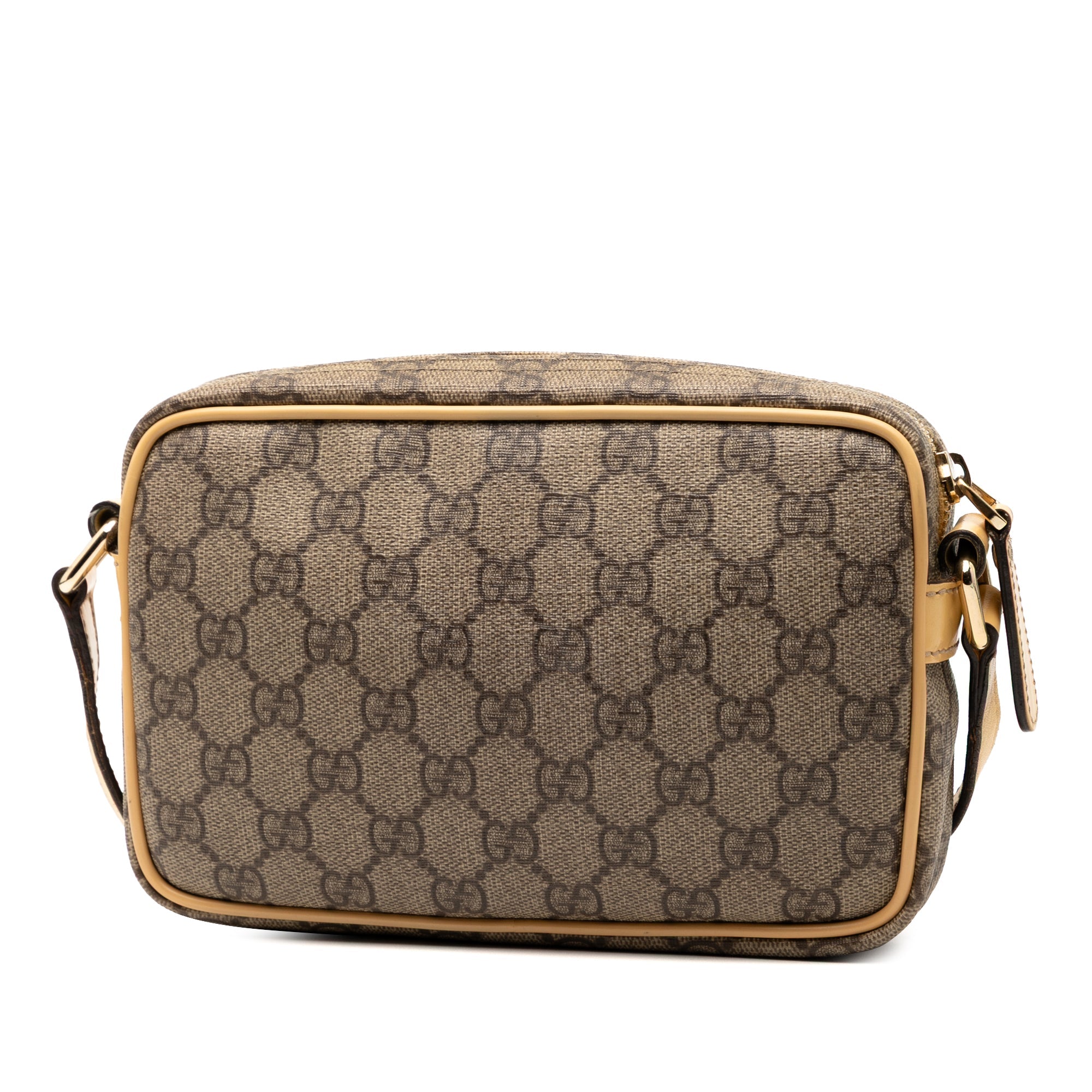Front Zip Camera Bag GG Coated Canvas Small
