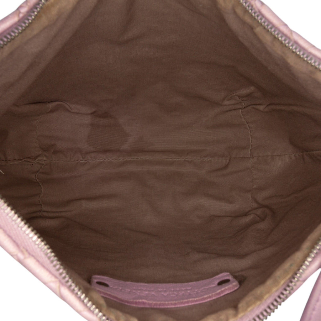 Saddle Zip Messenger Bag Intrecciato Nappa Small