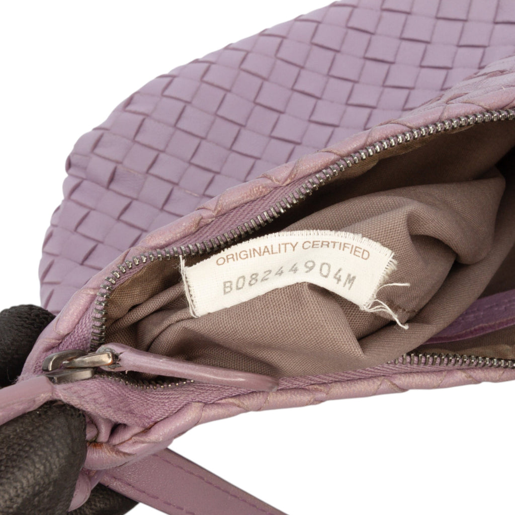 Saddle Zip Messenger Bag Intrecciato Nappa Small