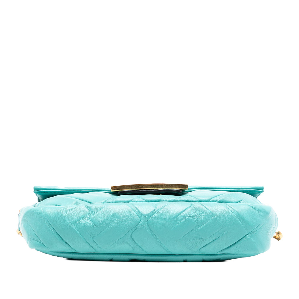 Baguette NM Bag Zucca Embossed Leather Mini