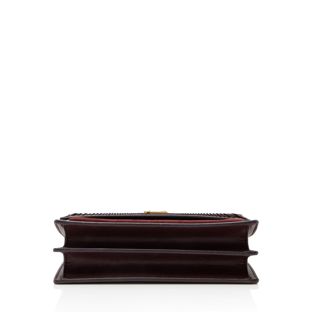 Sunset Crossbody Bag Python with Leather and Suede Medium