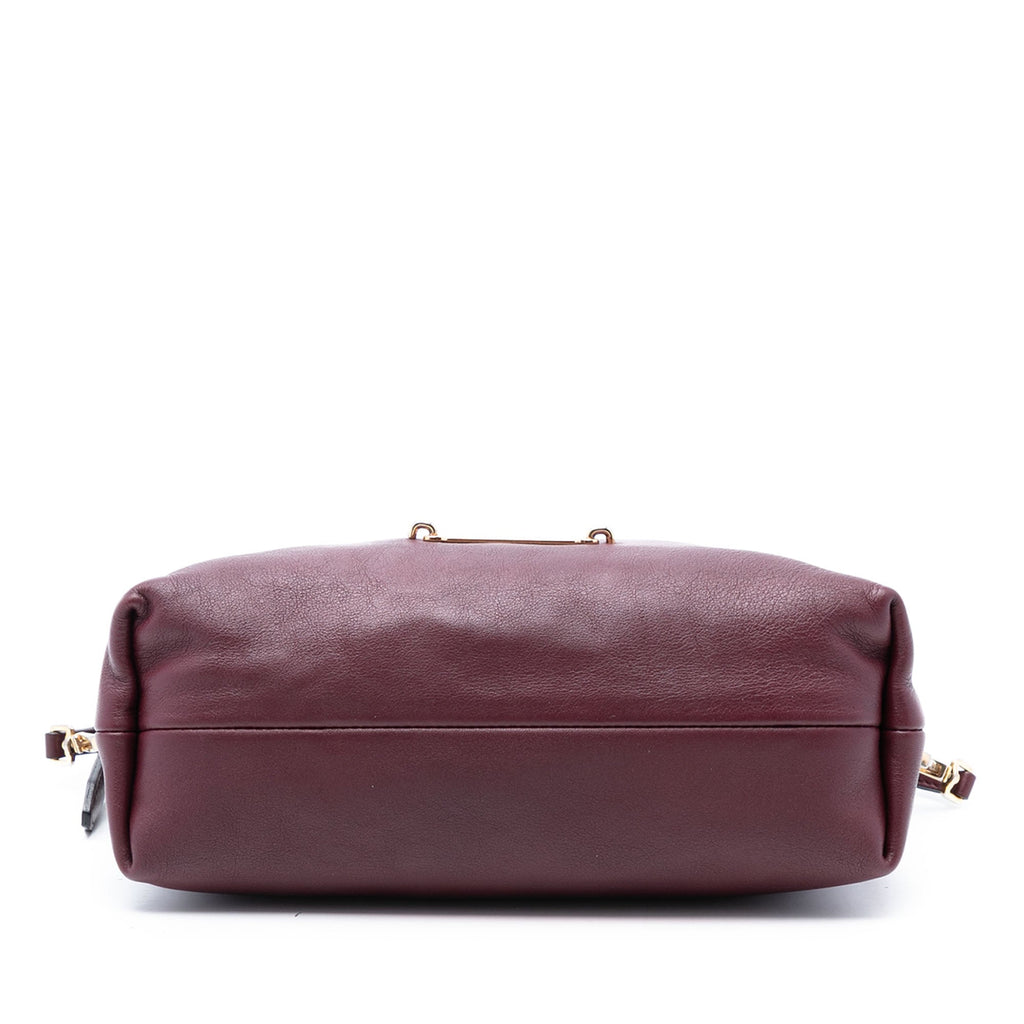 Little Crush Crossbody Bag Leather and House Check Canvas