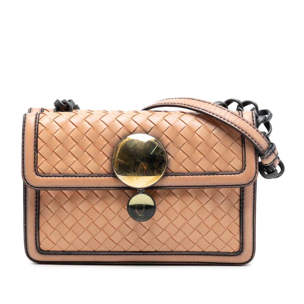 Olimpia Knot Chain Clutch Intrecciato Nappa
