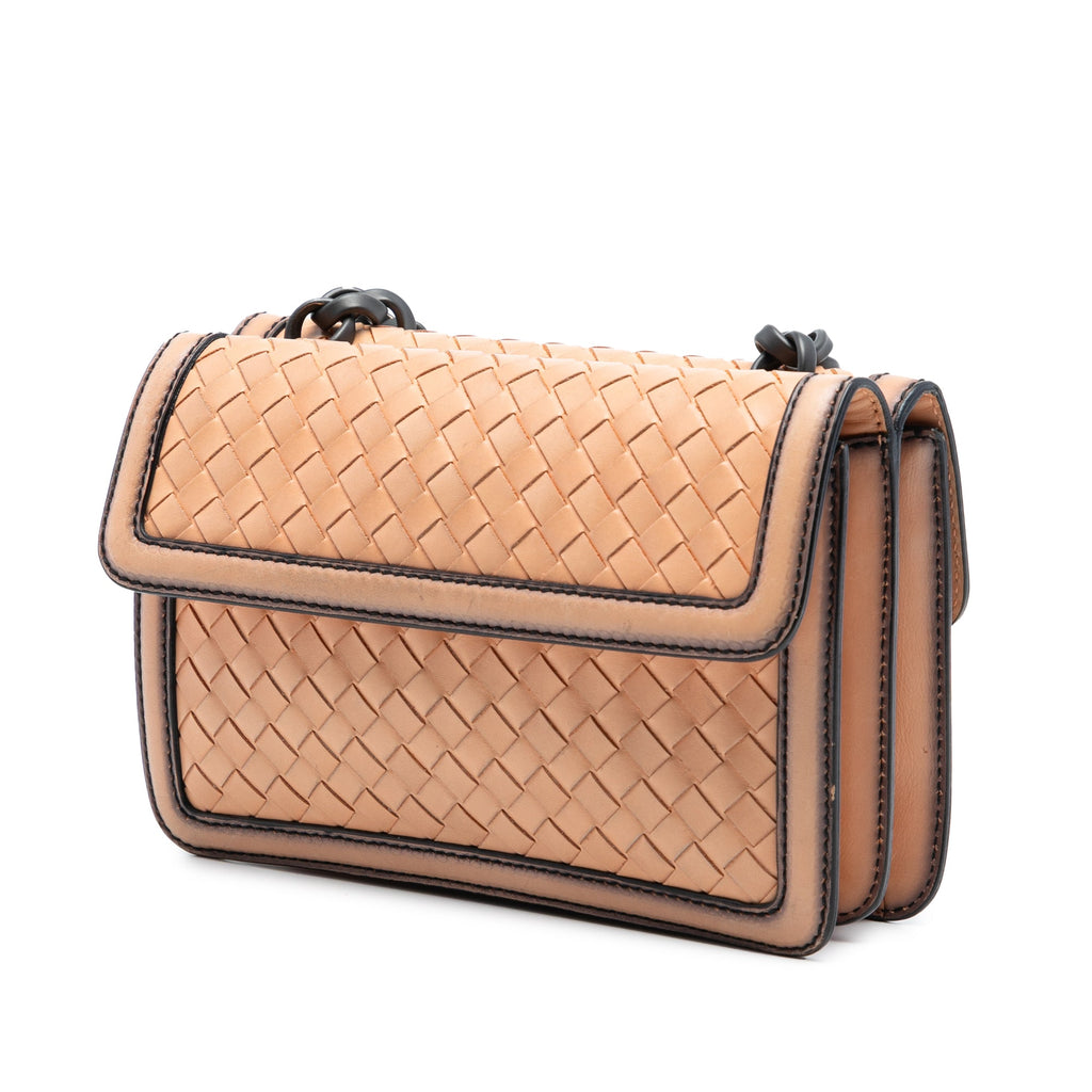 Olimpia Knot Chain Clutch Intrecciato Nappa