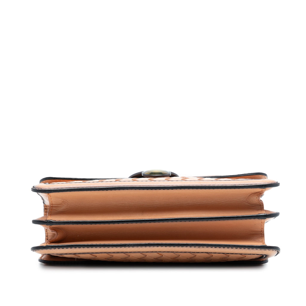 Olimpia Knot Chain Clutch Intrecciato Nappa