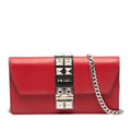 Elektra Wallet on Chain Studded Leather