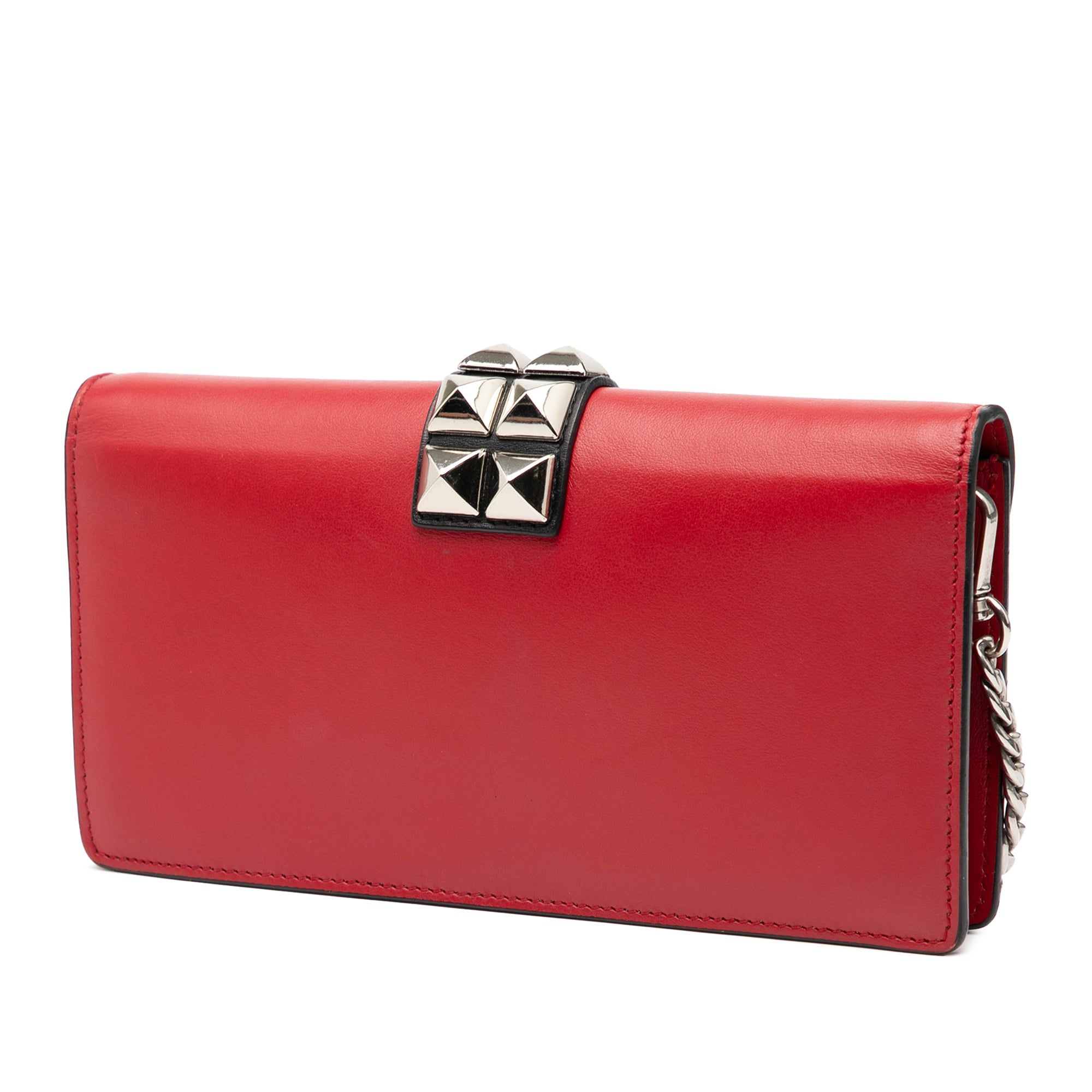 Elektra Wallet on Chain Studded Leather