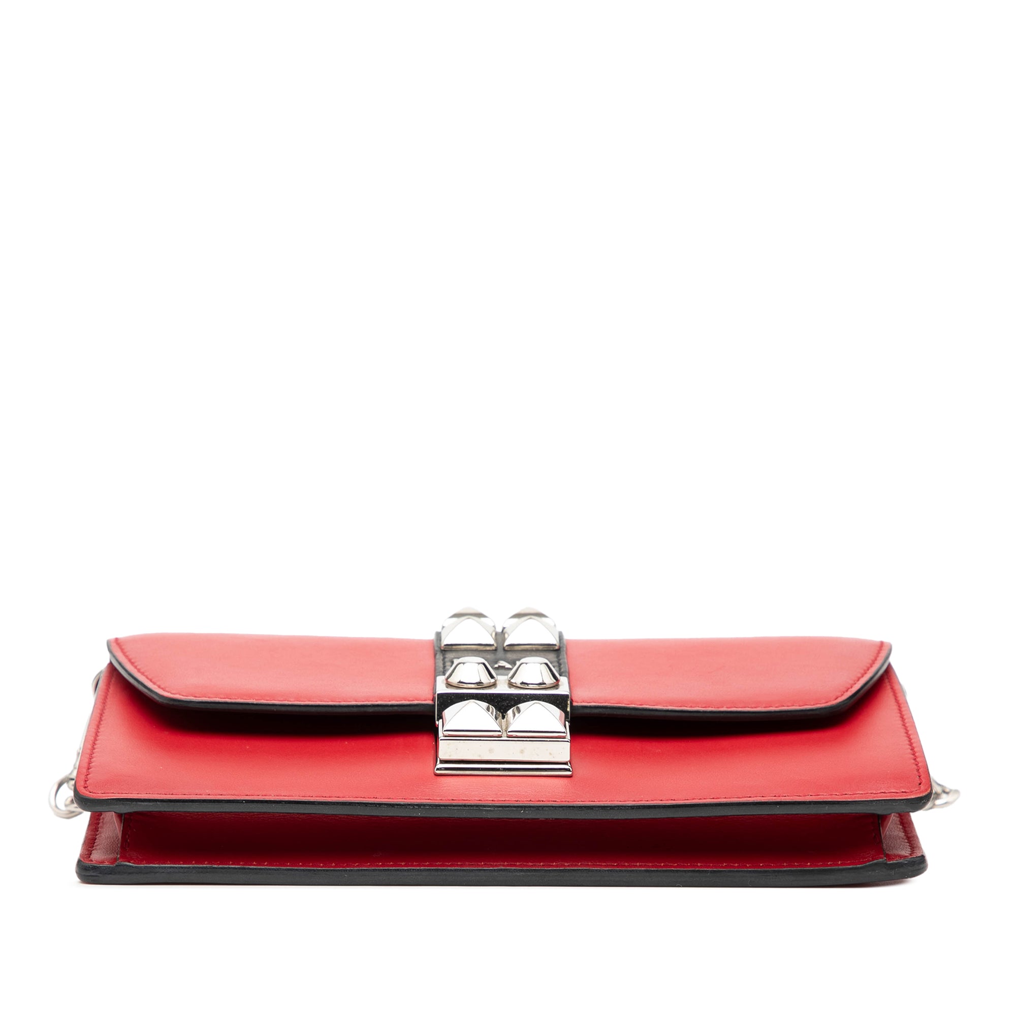 Elektra Wallet on Chain Studded Leather