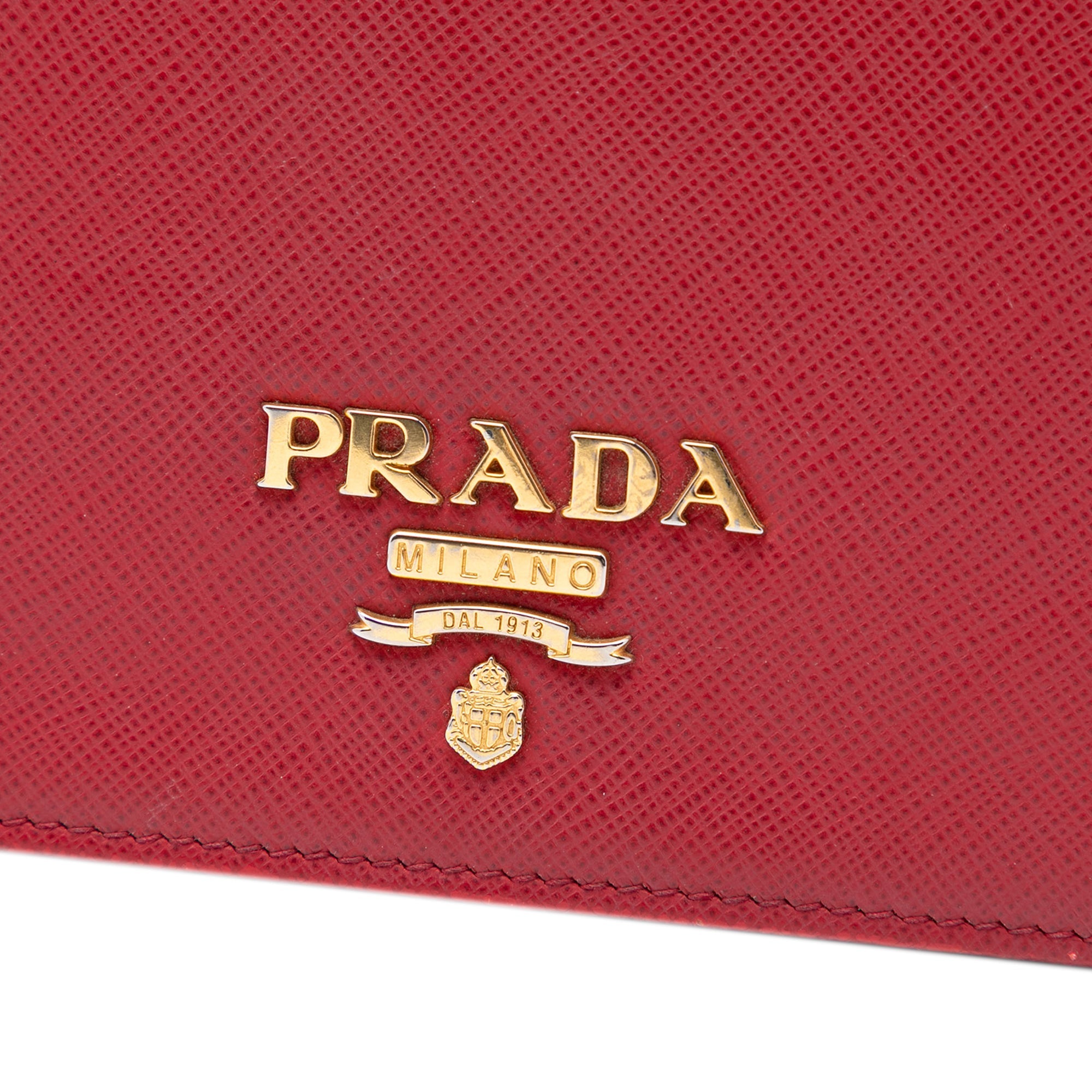 Chain Wallet Crossbody Saffiano Leather