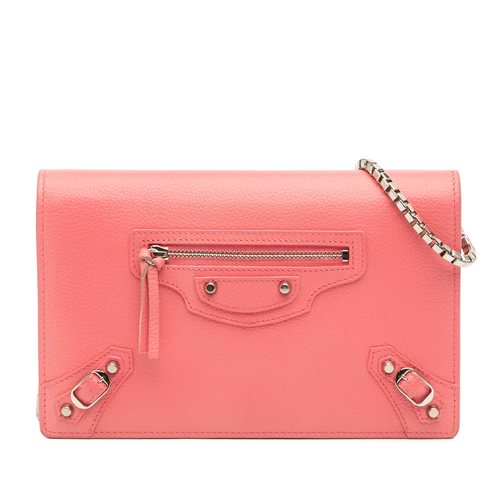 City Classic Studs Wallet on Chain Leather Small