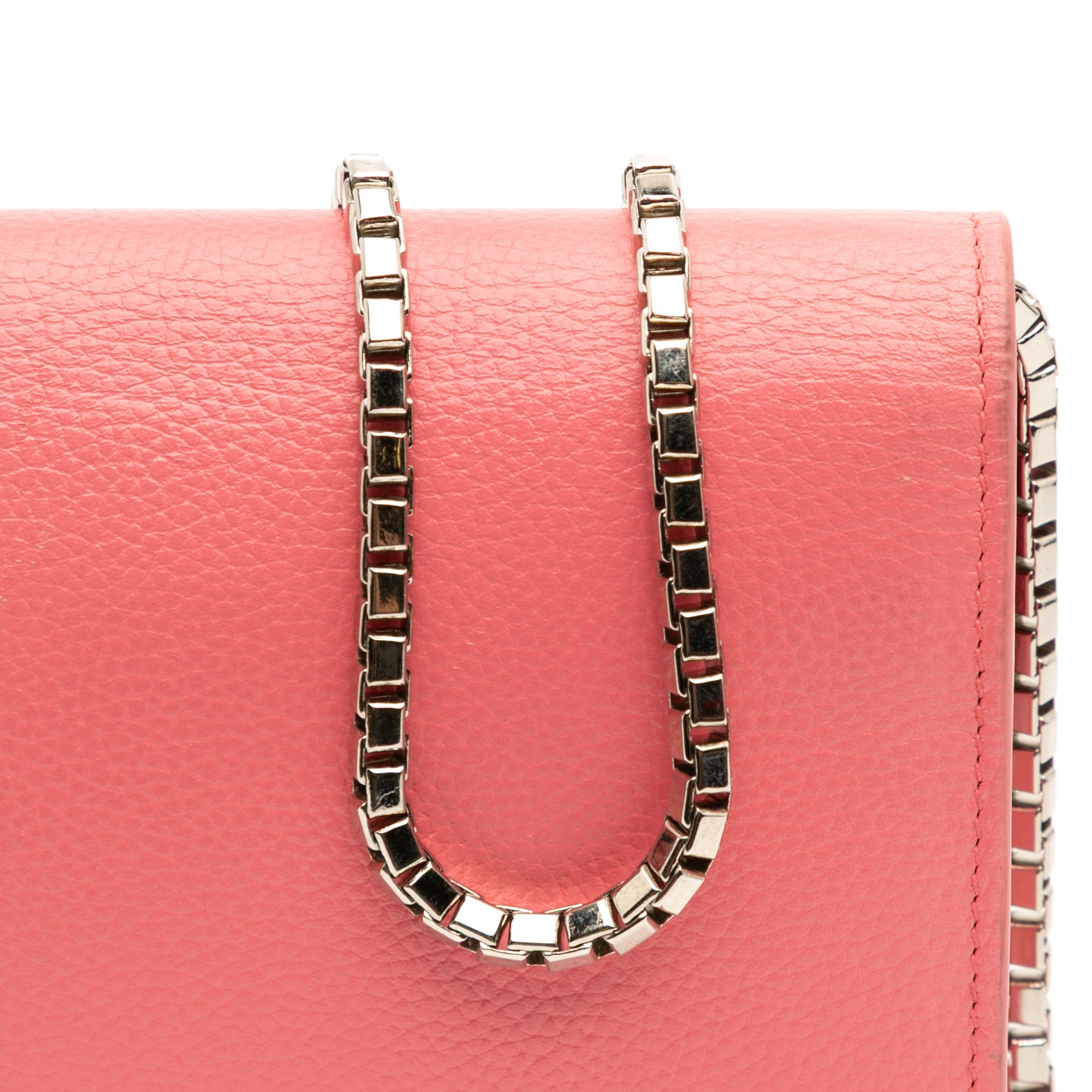 City Classic Studs Wallet on Chain Leather Small
