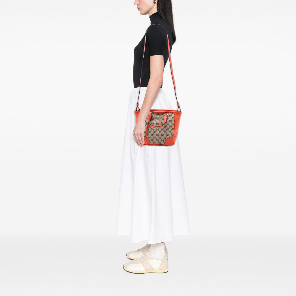 Bree Convertible Tote GG Canvas with Leather Small