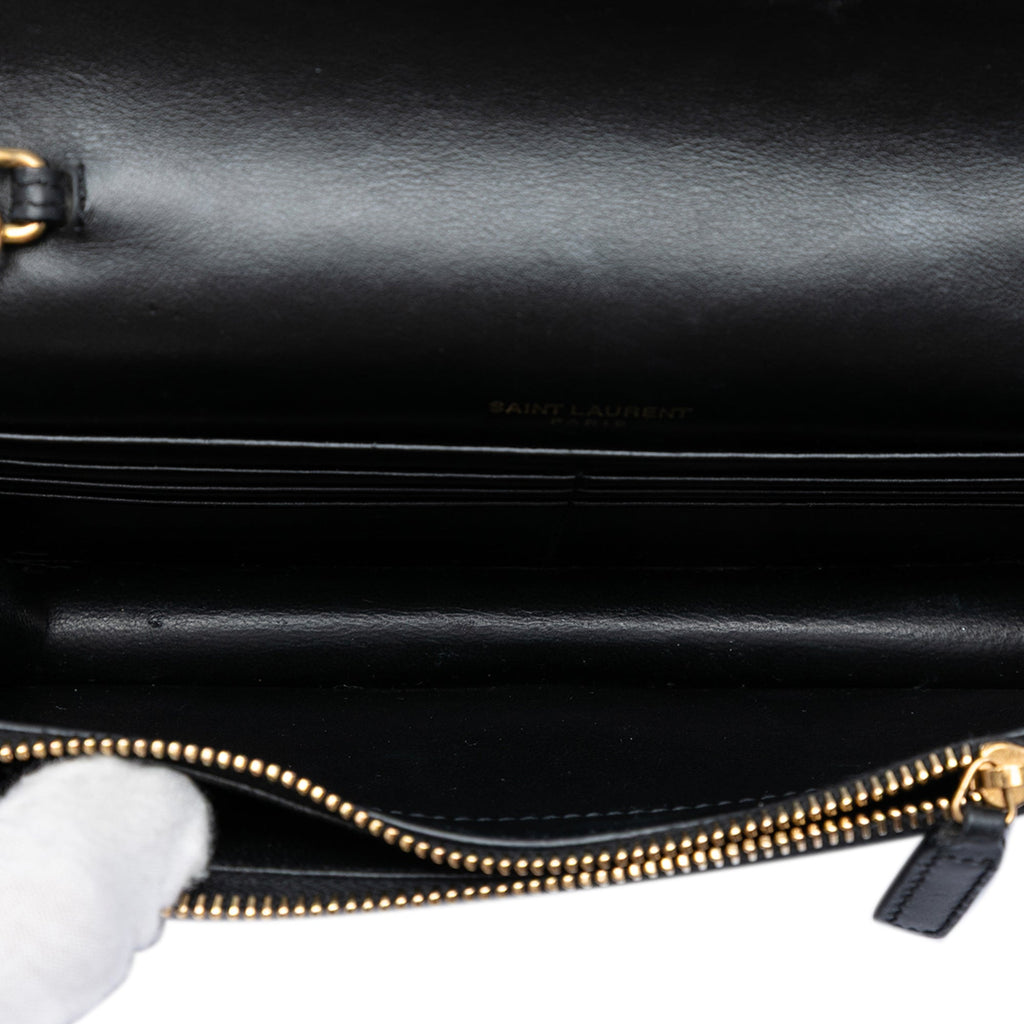 Classic Monogram Tassel Chain Wallet Leather