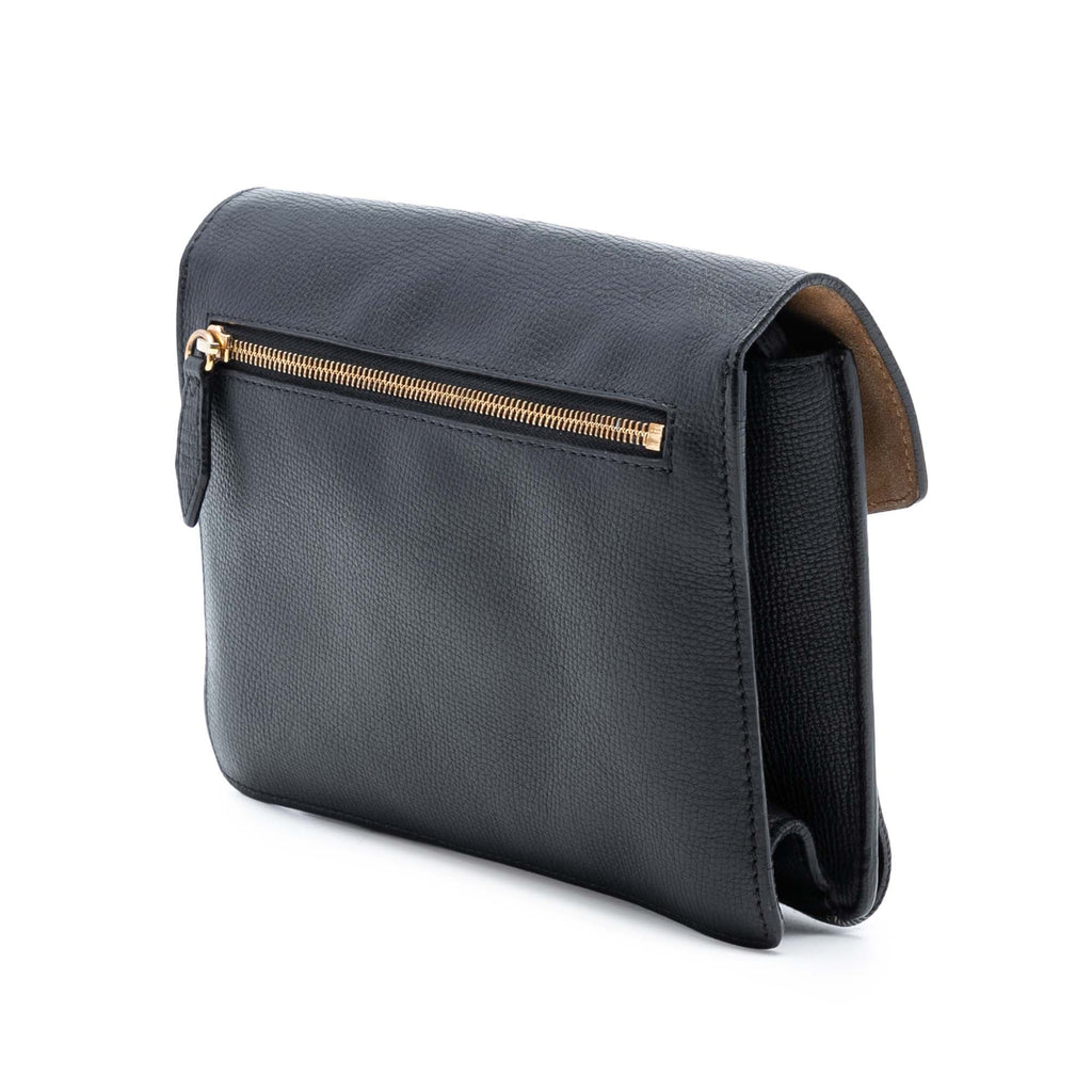 Macken Crossbody Bag Leather and House Check Canvas Small