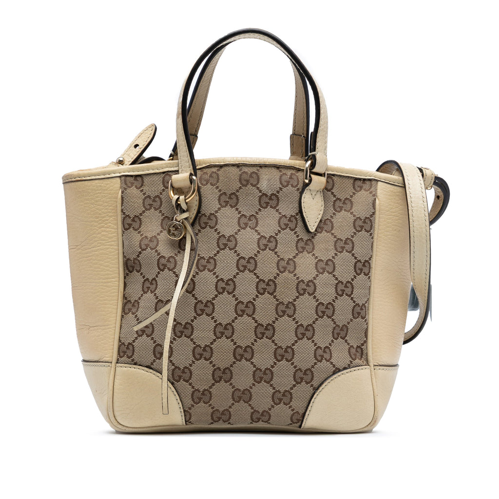 Bree Convertible Tote GG Canvas with Leather Small