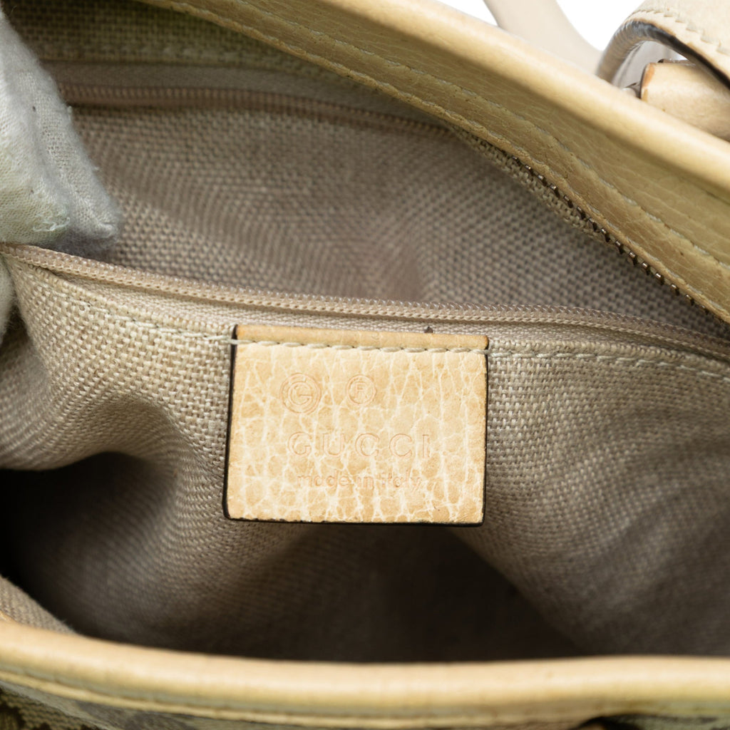 Bree Convertible Tote GG Canvas with Leather Small