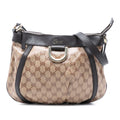 D Ring Messenger Bag GG Coated Canvas Small