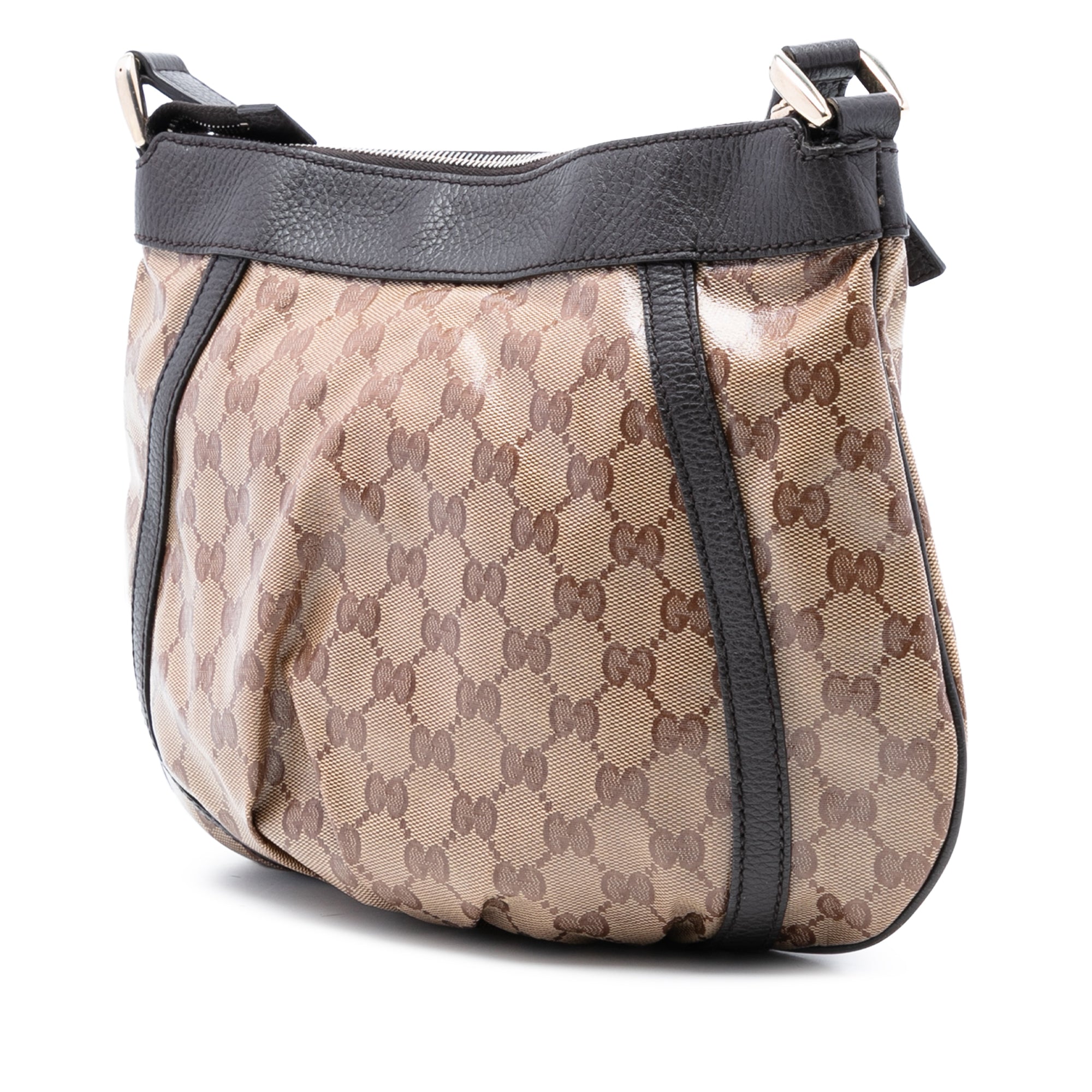 D Ring Messenger Bag GG Coated Canvas Small