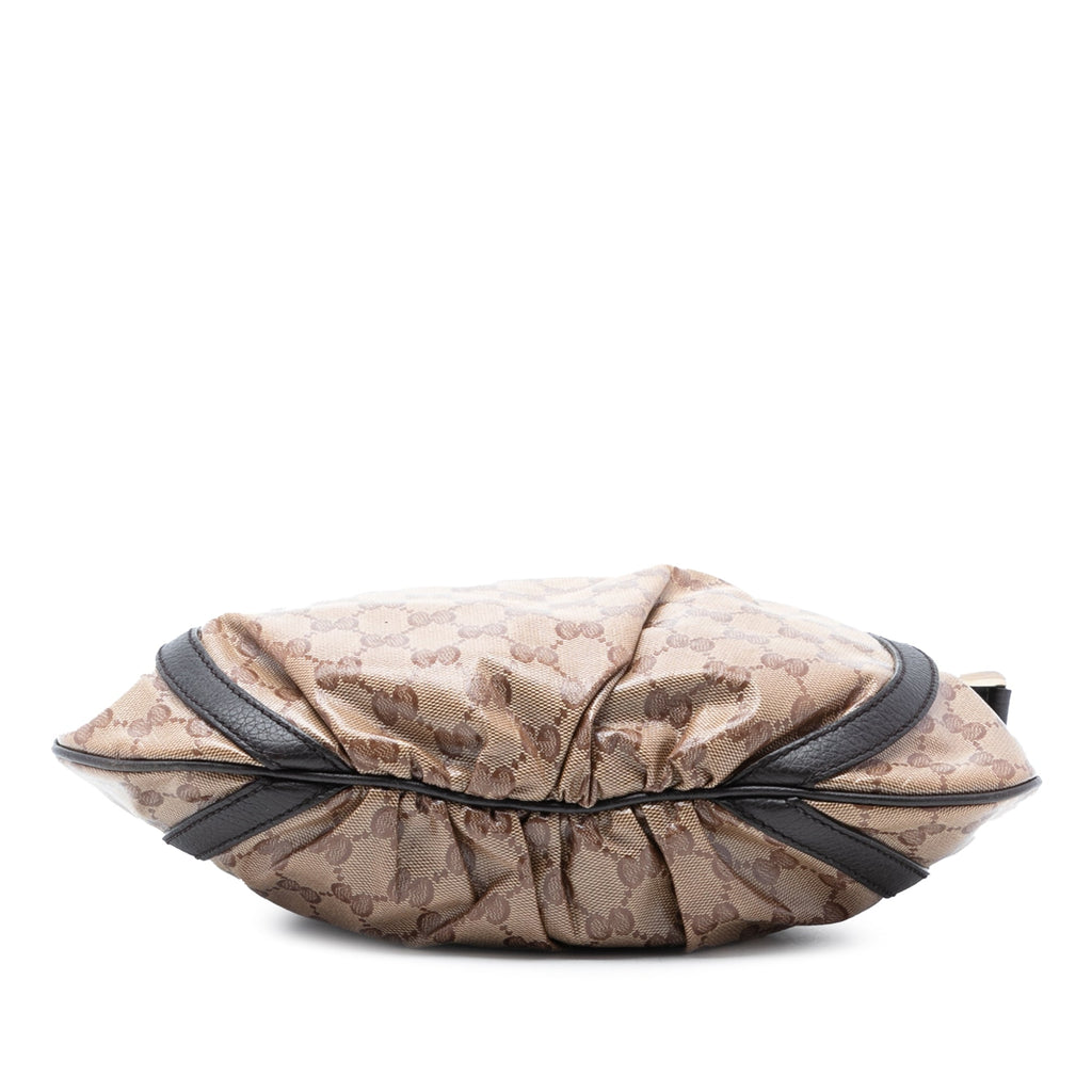 D Ring Messenger Bag GG Coated Canvas Small