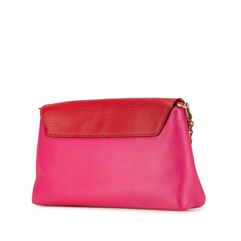 Love Note Chain Clutch Leather