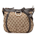 D Ring Messenger Bag GG Canvas Small