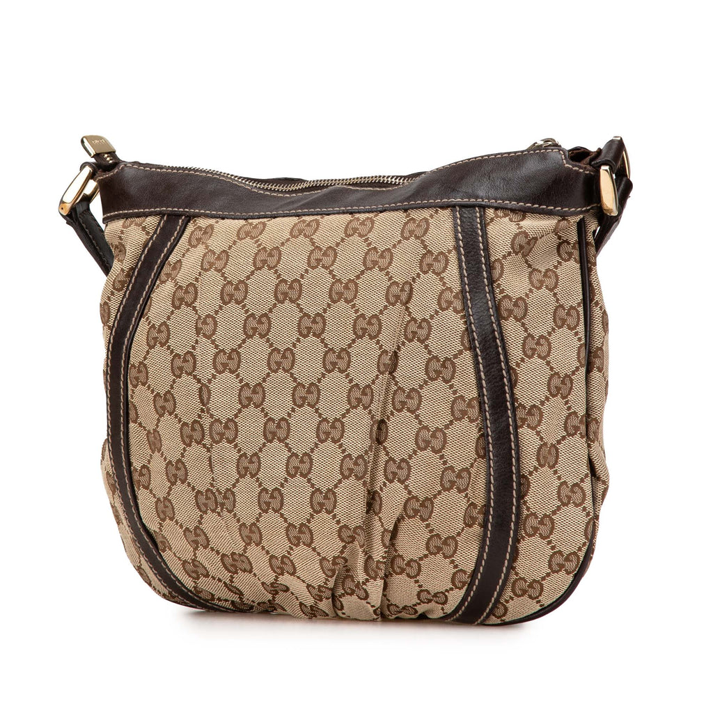 D Ring Messenger Bag GG Canvas Small