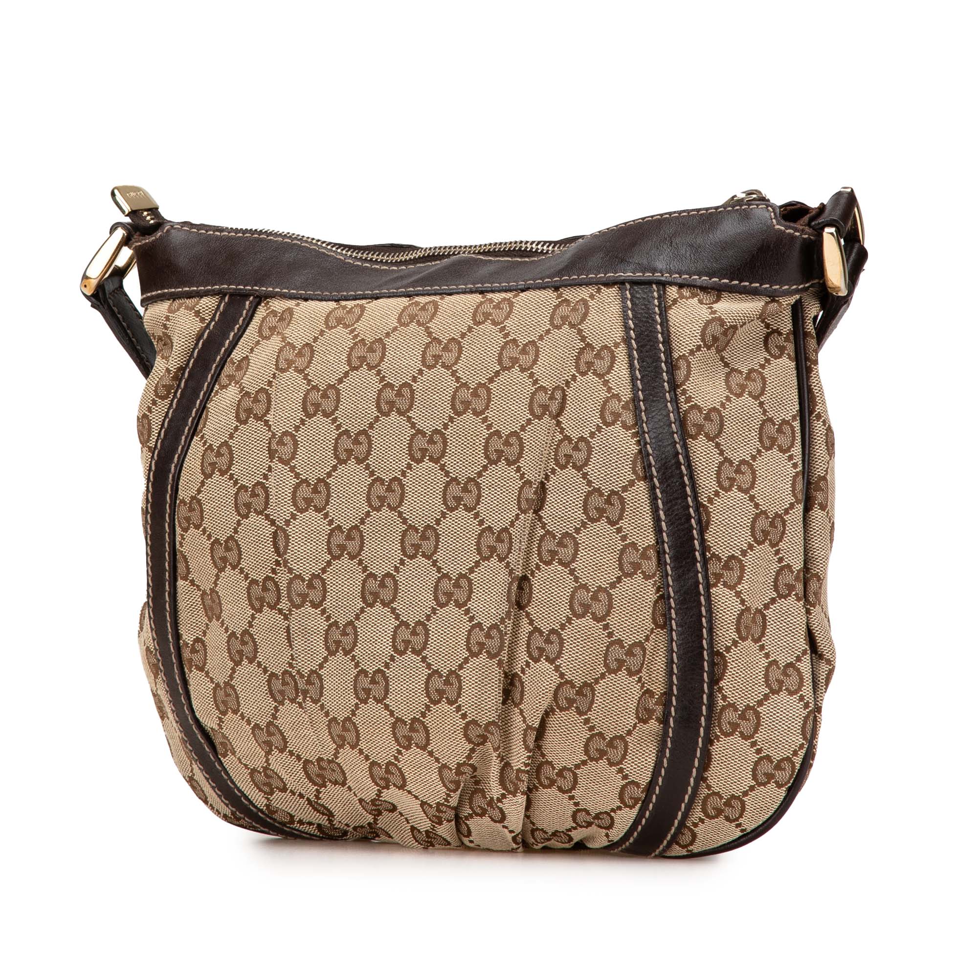 D Ring Messenger Bag GG Canvas Small
