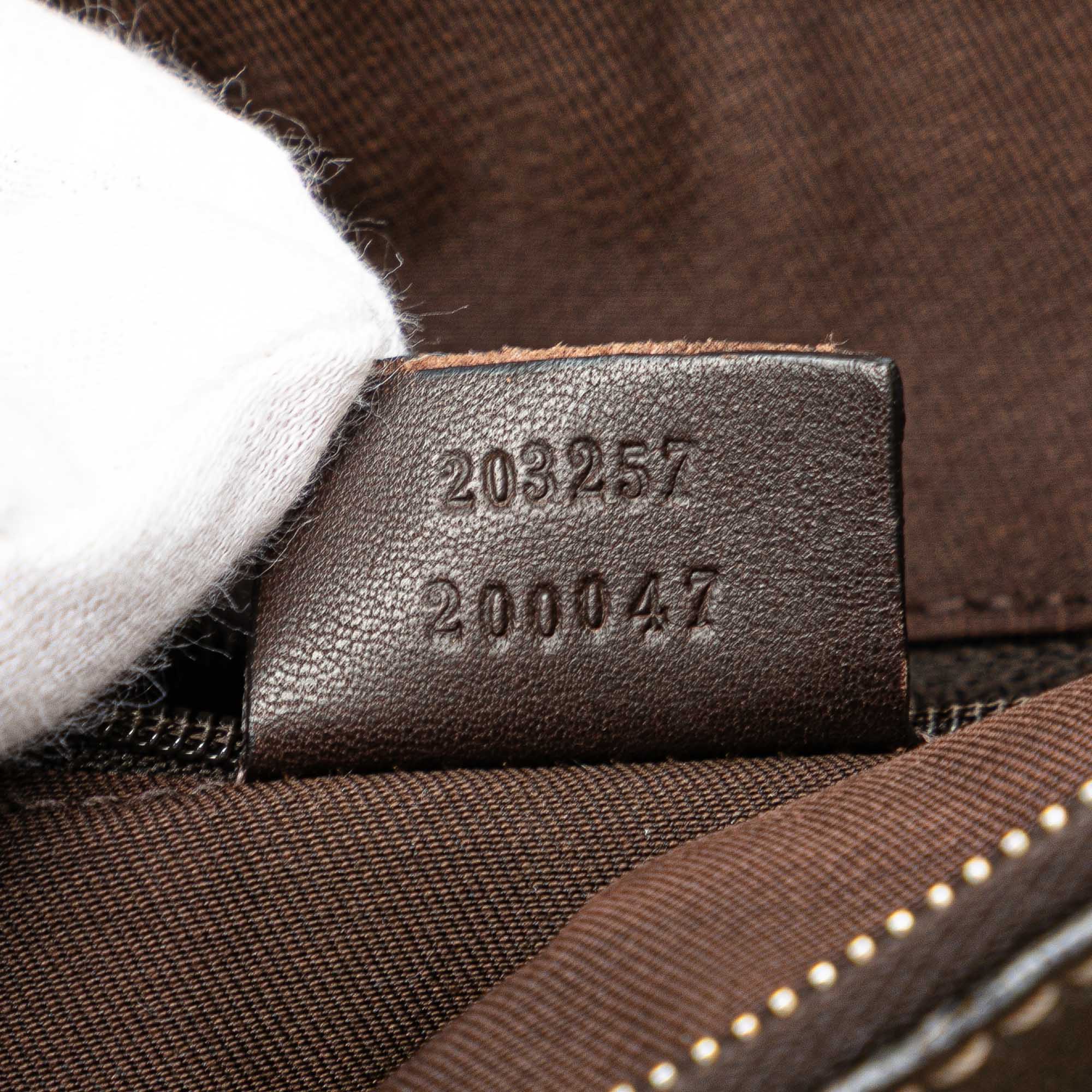 D Ring Messenger Bag GG Canvas Small